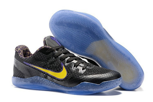 Kobe 11 EM Black Blue Yellow Purpel Basketball Shoes